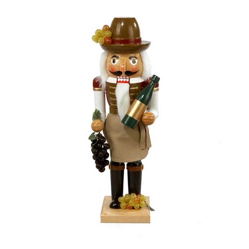 Kurt Adler 15-inch Wooden Wine Grower Nutcracker : Target