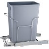 35 QT Pull-Out Trash Can with Full Extension Slides, Space-Saving Garbage Can Recycling Bin for Under Kitchen Cabinet, Gray - 3 of 3