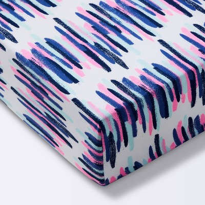 Crib Fitted Sheet - Cloud Island™ Blue/White