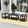 WestinTrends 3-Piece Outdoor Adirondack Coffee Table and Side Table Set - 2 of 4
