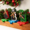 Northlight Reindeer, Tree, and Snowman Chalkboard Christmas Stocking Holders - 7" - Set of 3 - 2 of 4