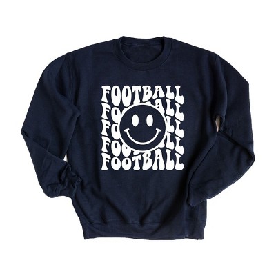 Simply Sage Market Women's Graphic Sweatshirt Football Smiley Face