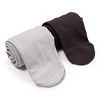 MUK LUKS Womens 2 Pair Pack Fleece Lined Tights - 3 of 4
