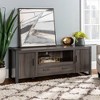 Modern Urban Industrial TV Stand for TVs up to with Storage, Cable Management - Saracina Home - 2 of 4