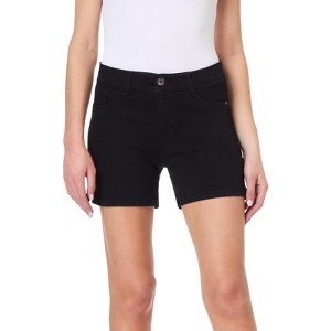 Angels Forever Young Women's 360 Sculpt 5" Inseam Mid Thigh Denim Shorts - 1 of 3