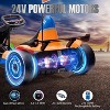 24V Electric Go Kart for Kids, 10AH Large Battery, 400W Two Motor, Damping System, Racing Flag, Go Kart for Big Kids Age 6+ - 4 of 4