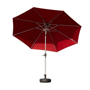 CLIHOME 9FT Outdoor Patio Umbrella with Push Button Tilt and Crank,UV Protection Waterproof Sun Umbrella(Base Not Included) - 1 of 4