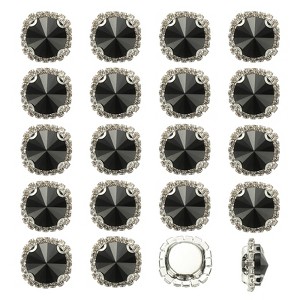 Unique Bargains DIY Craft Clothing Shoe Hat Bag Button Decor Claw Gem Rhinestones 32 Pcs - 1 of 4