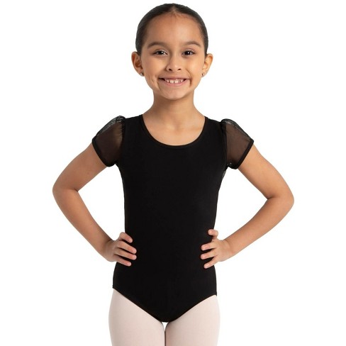 Capezio Puff Sleeve Keyhole Back Leotard - Girls : Target