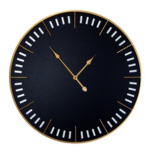 VIP Metal 15 in. Black Wall Clock - 1 of 2
