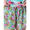 Scooby-Doo Womens' Mystery Machine Tie Dye Sleep Pajama Set Short Multicolored - 4 of 4