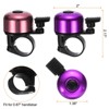 Unique Bargains Aluminum Loud Crisp Clear Sound Mini Bicycle Bells 2 Pcs - 2 of 4