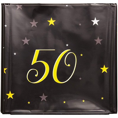 Juvale 50Th Birthday Table Cloth Cover Party Decoration (3 Pack) 54 X 108 inches