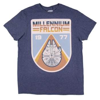 Star Wars Men's Millennium Falcon 1977 Licensed Graphic Adult T-Shirt