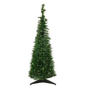 Northlight 4' Green Tinsel Pop-Up Artificial Christmas Tree, Unlit - 1 of 4