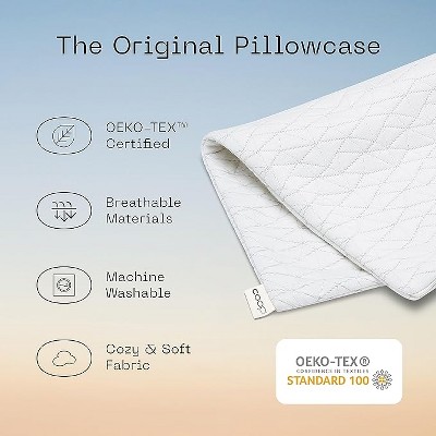 Coop Home Goods White Quilted Queen Pillowcase