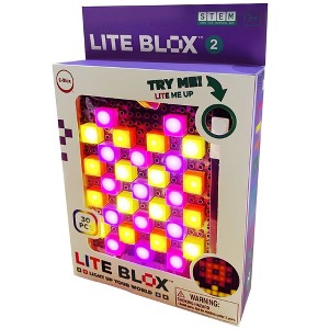 E-Blox: Lite Blox 2: BYO Light Mosaics - 30pcs, Colorful LED Toy, Age 3+ - 1 of 4