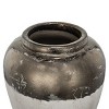 NicBex Aluminum/Ceramic Chisel Flower Vase, Muilt Sizes Short Round Metallic Decorative Vase for Tabletop, Living Room - 3 of 4