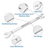 Unique Bargains 3cr13 Stainless Steel Chrome Plated Thin Metric Double Open-Ended Wrench - 3 of 4