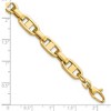 Black Bow Jewelry 6mm 14k Yellow Gold Fancy Anchor Chain Bracelet, 8.75 Inch - 4 of 4