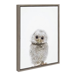 18" x 24" Sylvie Animal Studio Owl Framed Canvas by Amy Peterson Art Studio - Kate & Laurel All Things Decor - 1 of 4