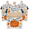 Big Dot of Happiness Happy Thanksgiving - Treat Box Party Favors - Fall Harvest Party Goodie Gable Boxes - Set of 12 - 2 of 4