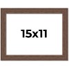 PosterPalooza | 15x11 Wide Barnwood Picture Frame, UV Acrylic, 6 Finishes - Grey, Brown, White, and Black - 2 of 4