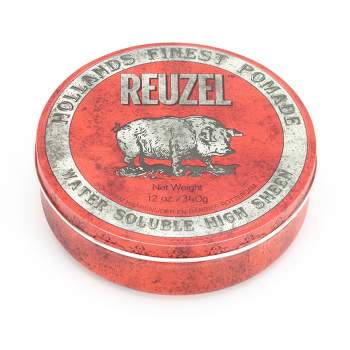 Reuzel Red Water Soluble High Sheen Pomade - Men's Hair Pomade - 12 oz