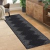 2x6 Hallway Runner Rug Low Pile Machine Washable Rugs Modern Stripe Geometric Foldable Minimalistic Carpet with Rubber Backing for Entryway Hallway - 2 of 4