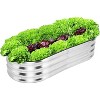 COZONY 8×4×2/4.5×2×1 FT Galvanized Raised Garden Bed, Large Metal Planter Box for Vegetables Flowers Fruits Outdoor - 2 of 4
