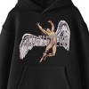 Led Zeppelin Falling Icarus Logo Long Sleeve Boy's Black Hooded Sweatshirt - 2 of 3