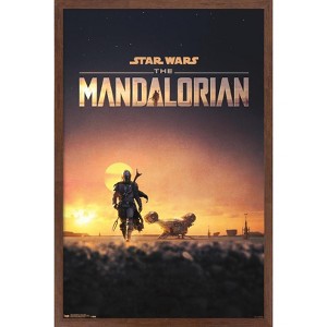 Trends International Star Wars: The Mandalorian - D23 One Sheet Framed Wall Poster Prints - 1 of 4