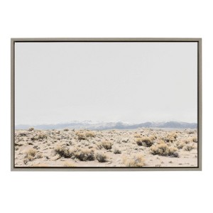 23" x 33" Sylvie San Luis Valley by Alicia Abla Framed Wall Canvas Gray - Kate & Laurel All Things Decor - 1 of 4