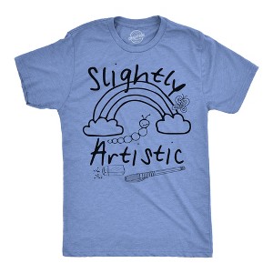Mens Funny T Shirts Slightly Artistic Sarcastic Art Graphic Novelty Tee For Men - Crazy Dog Men's T Shirt - 1 of 4