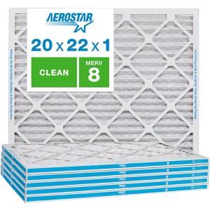 Aerostar AC Furnace Air Filter - Dust - MERV 8 - Box of 6 - 1 of 4