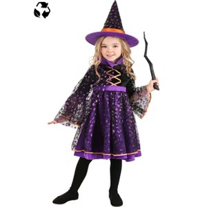 HalloweenCostumes.com Girl's Toddler Twilight Twinkle Witch Sustainable Material Costume | Girl's Witch Costumes - 1 of 4