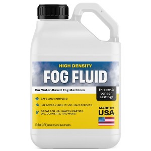 Maplefield High-Density Fog Machine Fluid - 1 gallon - Water-Based Formula - Compatible with 700+ Watt Machines - 1 of 4
