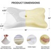 Runesay Gray Cervical Pillow with Pillowcase - 2 of 4