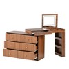 NicBex 60" Vanity Desk with Flip-Top Mirror & Lights,Dressing Table with 7 Drawers & 3 Shelves,Makeup Vanity Table for Bedroom - 2 of 4