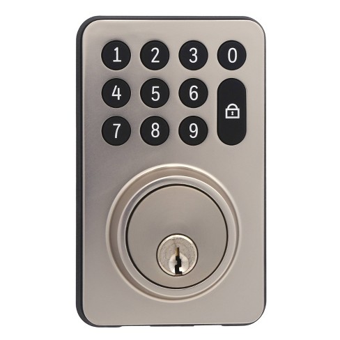 Honeywell Digital Deadbolt Door Lock With Electronic Keypad - Matte Silver  : Target