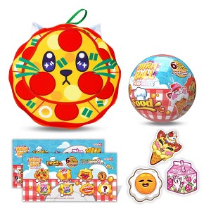Miraball Surprises Food - Blind Capsule Toy with Expandable Memory Foam Plush & Stickers - Fun Mystery Plush Ball for Kids - 1 of 4