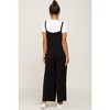 PinkBlush Black Sleeveless Pocketed Wide Leg Maternity Jumpsuit - 3 of 4