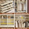 Aheaplus Closet System with 8 Drawers, Walk-in Wardrobe Organizer with 4 Hanging Rods - 4 of 4