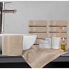 White Classic Luxury 100% Cotton Washcloths Set of 12 - 13x13" - 4 of 4