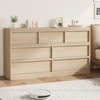 Drawer Dresser for Bedroom, 54" Wide Modern Double Dresser Organizer with Concave Handles, Wooden Chest of Drawers - 4 of 4