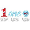 Big Dot of Happiness 1st Birthday Taking Flight - Airplane - Paper Straw Decor - Vintage Plane First Birthday Party Striped Decorative Straws - 24 ct - 2 of 4