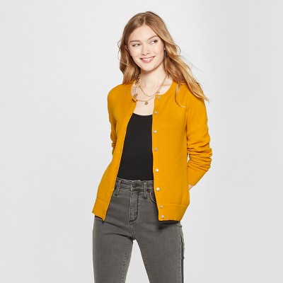 target yellow cardigan
