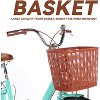 Acekool 24 Inch Beach Cruiser Bike for Women, 1 Speed Step Through, Basket Included, Adjustable Seat, Comfortable Commuter Bicycle Beige - 3 of 4