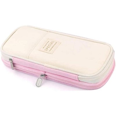 Fmeida Large Storage Pencil Case Pen Bag with Zipper Big Capacity Pouch Organizer for Office Travel Holder Box