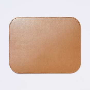 Faux Leather Mouse Pad Brown - Threshold™